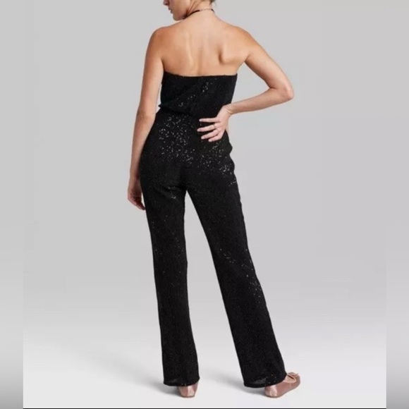 New with tags Wild Fable Black sequence jumpsuit size Medium. - Picture 2 of 5